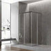 800-1200mm 6mm Thickness Standard Height 2000mm Covey Gun Metal SemiFrameless Corner Double Sliding Door Shower Screens