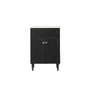 600*455*860mm POS Harrington Matt Black PVC Constructed Freestanding Vanity With Kick Board - HD reno