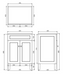 600*455*860mm POS Harrington Matt White PVC Constructed Freestanding Vanity With Legs - HD reno