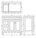 900*455*860mm POS Harrington Matt White PVC Constructed Freestanding Vanity With Kick Board - Left Hand Drawer - HD reno