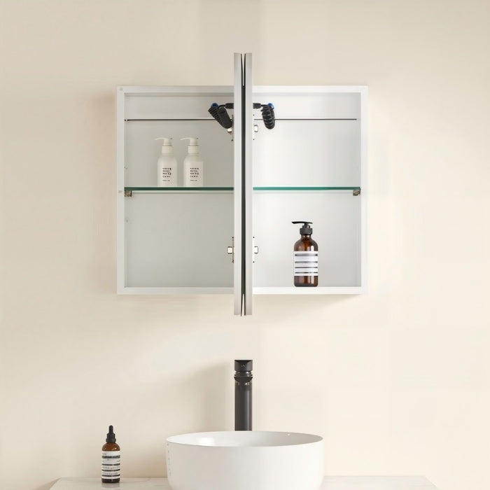 900/1200/1500mm Poseidon LED Olivia Oval Copper-free Polyurethane Shaving Cabinet