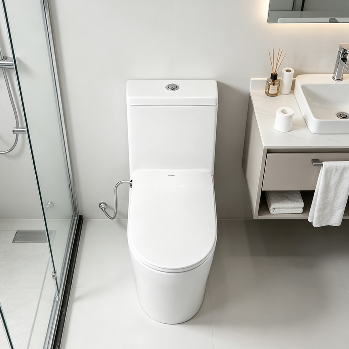 Aurelia 680mm Rimless Back-To-Wall Smart Toilet Suite With Bidet Function