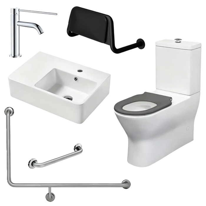 Fienza Accessible Delta Care Kit With Right-Hand 90° Rail