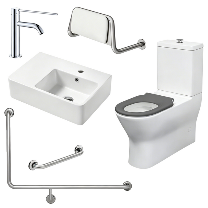 Fienza Accessible Delta Care Kit With Right-Hand 90° Rail