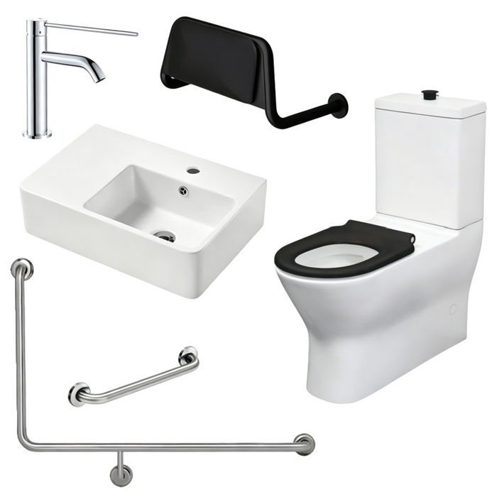 Fienza Accessible Delta Care Kit With Right-Hand 90° Rail