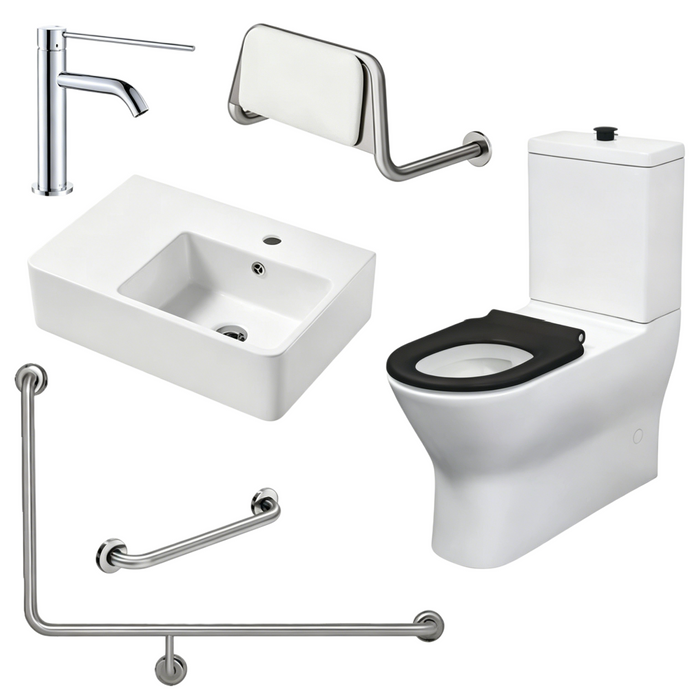 Fienza Accessible Delta Care Kit With Right-Hand 90° Rail