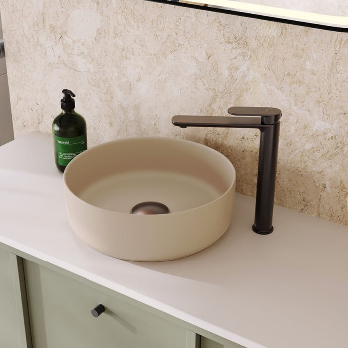360*360*120mm FIE Reba Ceramic Round Above Counter Basin