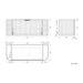 600-1500*455*450mm INF RIO Light Oak High-Moisture Resistant Plywood Fluted Wall Hung Vanity