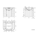 600-1500*455*450mm INF RIO Light Oak High-Moisture Resistant Plywood Fluted Wall Hung Vanity