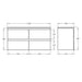 600-1500*460mm Riva White Wall Hung Bathroom Vanity - Cabinet Only and Ceramic / Stone Top Available - HD reno