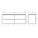 600-1500*460mm Riva White Wall Hung Bathroom Vanity - Cabinet Only and Ceramic / Stone Top Available - HD reno