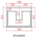 600-1500*460mm Riva White Freestanding With Kickboard Bathroom Vanity - Cabinet Only and Ceramic / Stone Top Available