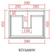 600-1500*460mm Riva White Wall Hung Bathroom Vanity - Cabinet Only and Ceramic / Stone Top Available