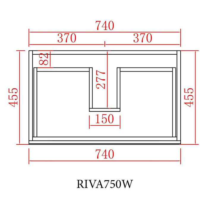 600-1500*460mm Riva White Freestanding With Kickboard Bathroom Vanity - Cabinet Only and Ceramic / Stone Top Available