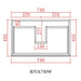600-1500*460mm Riva White Freestanding With Kickboard Bathroom Vanity - Cabinet Only and Ceramic / Stone Top Available
