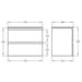 600-1500*460mm Riva White Wall Hung Bathroom Vanity - Cabinet Only and Ceramic / Stone Top Available - HD reno