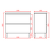 600-1500*460mm Riva White Freestanding With Legs Bathroom Vanity - Cabinet Only and Ceramic / Stone Top Available