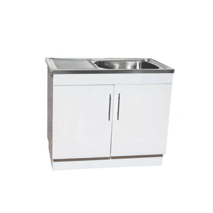 1000*570*870mm 304 Stainless Steel Laundry Tub with Polyurethane Cabinet