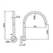 Matt Black Bathroom Tapware Range - Wall Top Assemblies, Washing Machine Stops & Wall Spout