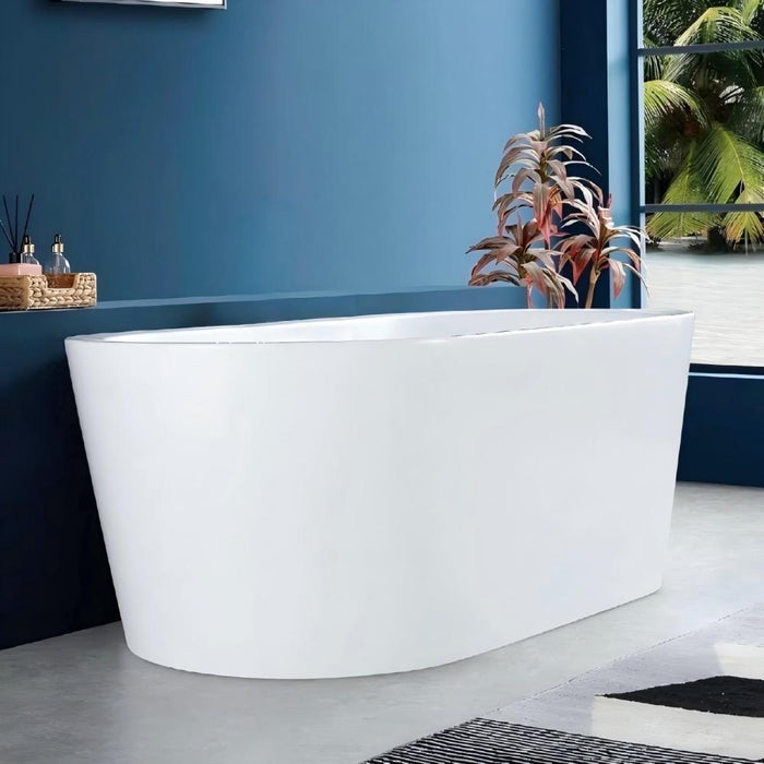 Redondo 1500/1700*800*600mm White Oval Acrylic Freestanding Bathtub