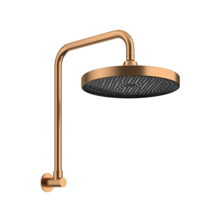 300mm Amoza Galaxy 304 Stainless Steel Spray Waterfall Gooseneck Shower Arm & Head