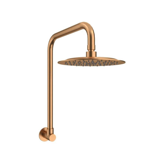 200mm Amoza Modern 304 Stainless Steel Gooseneck Shower Arm & Head