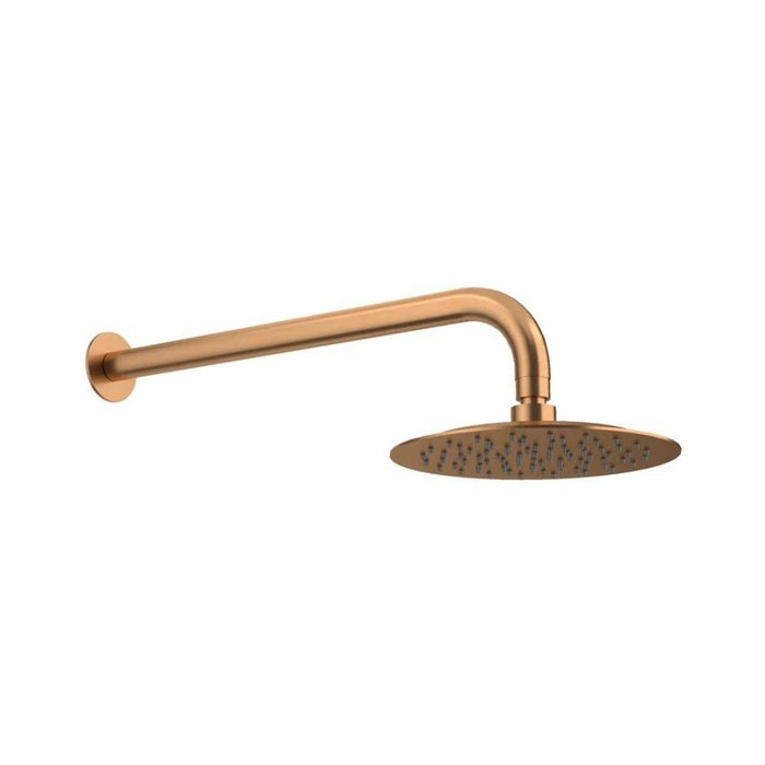 200mm Amoza Modern 304 Stainless Steel Curved Shower Arm & Head