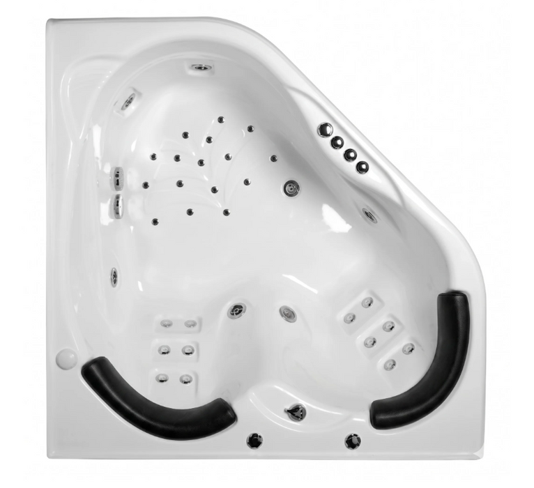 Sapphira Spa Bath Tub 1500*1500*600mm 18 Jets Acrylic Drop in Corner