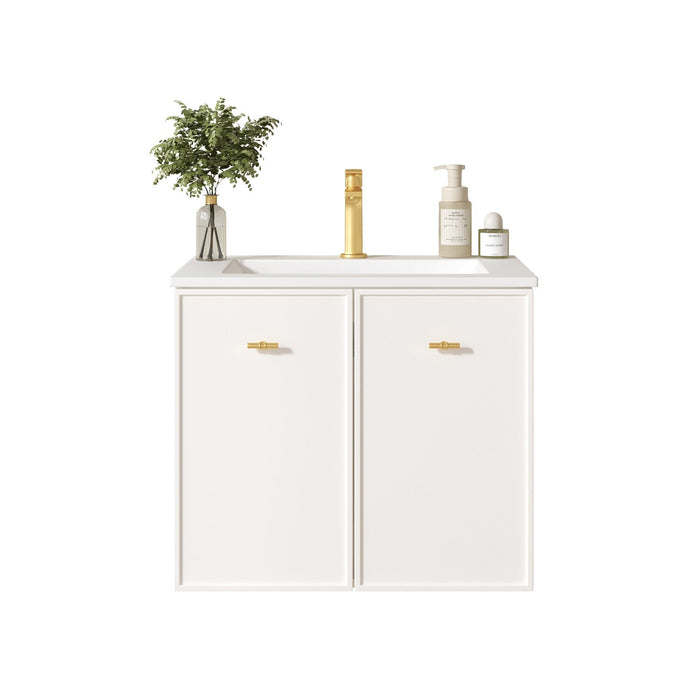 600-1500*455*500mm Mercio Seattle Matt White Wall Hung Vanity