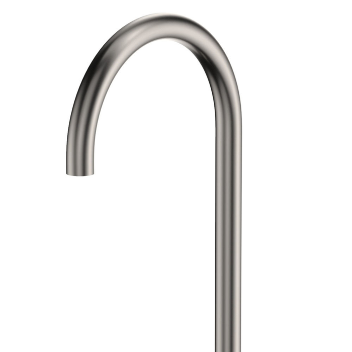 Fienza Kaya Solid Brass Gooseneck Floor Mounted Bath Outlet