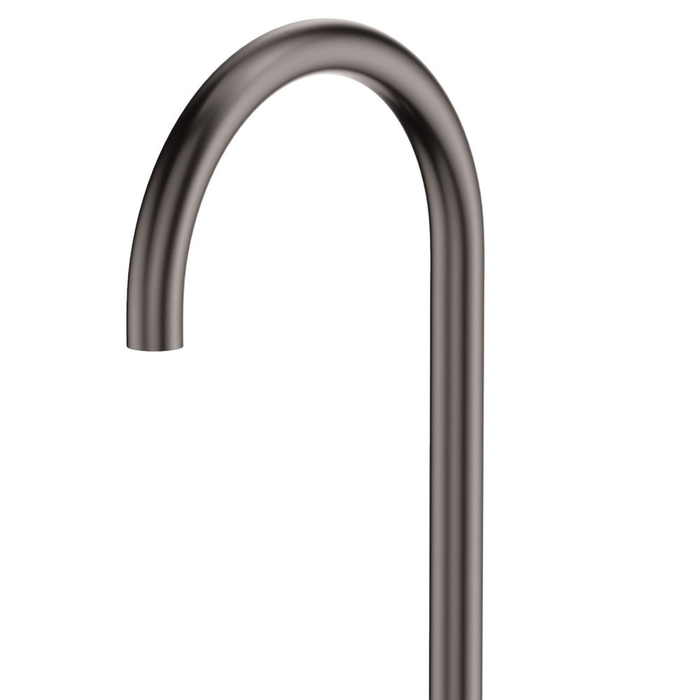 Fienza Kaya Solid Brass Gooseneck Floor Mounted Bath Outlet