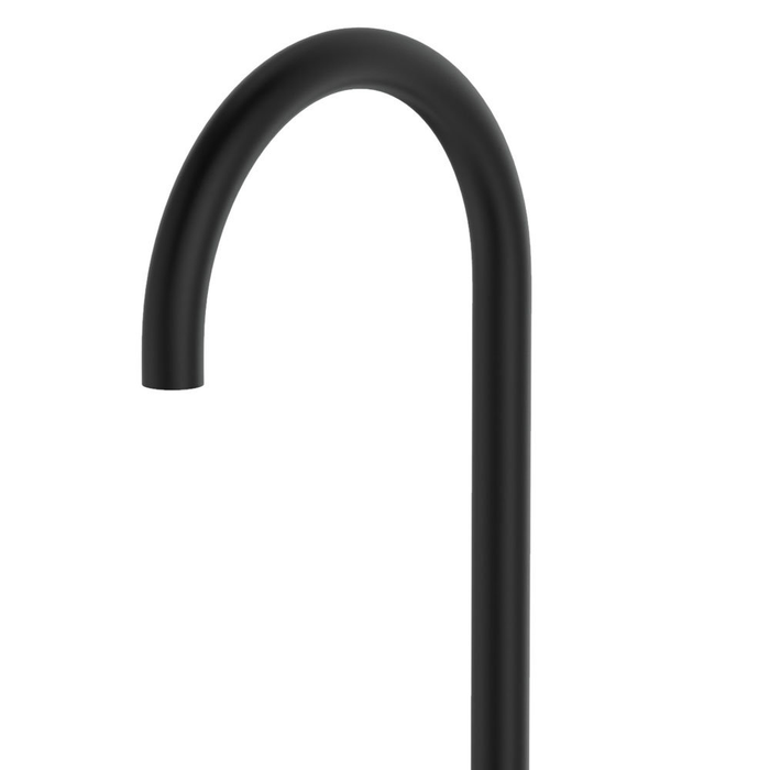 Fienza Kaya Solid Brass Gooseneck Floor Mounted Bath Outlet