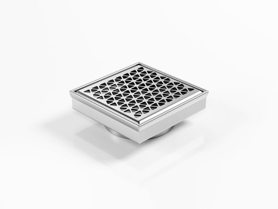 Square Floor Waste with Marc Newson Design (MND) grate style