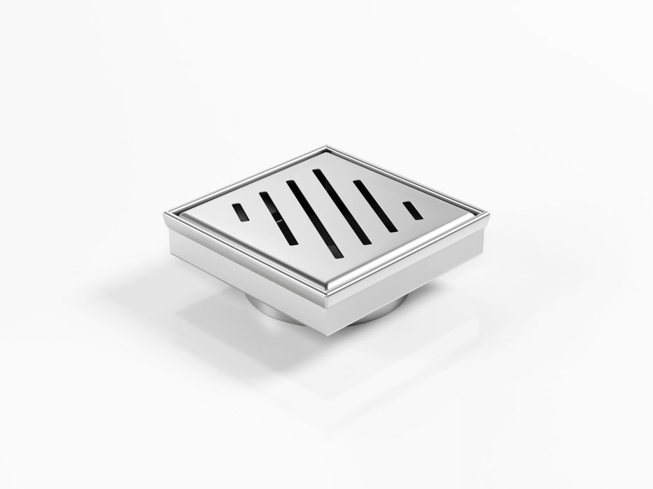 Square Floor Waste with Punched Angle Slot (PAS) grate style