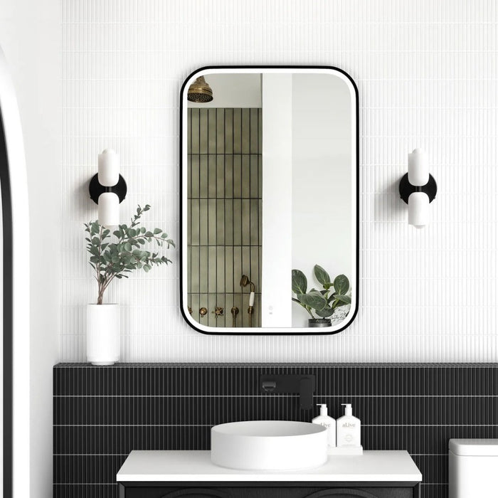 900/1200/1500mm Otti Newport Metal Frame Soft Rectangle Tuffi LED Mirror
