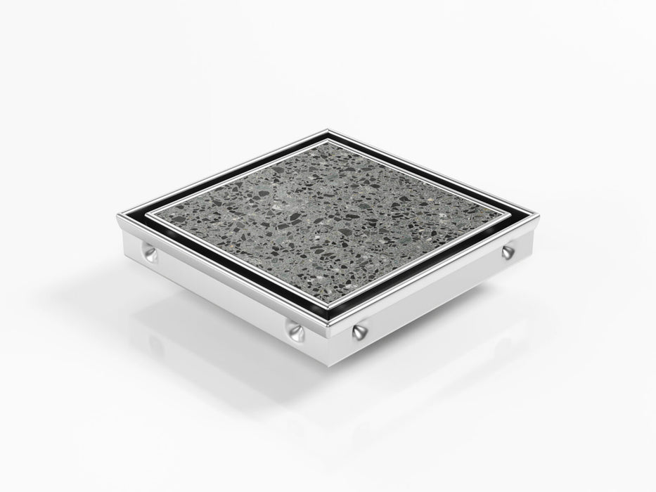 Premium Square Floor Waste with Tile Insert (Ti) grate style