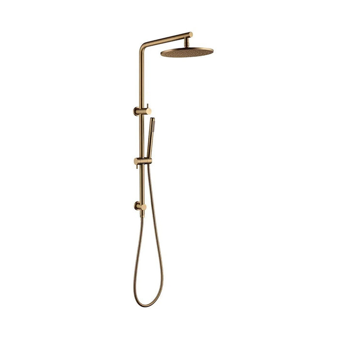 255*920mm Aquaperla Norico Pentro Brass Round Shower Set With Handheld Spray Head