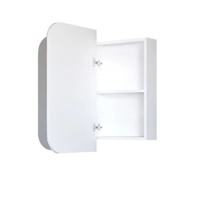 900-1500*750mm Otti Newport Matt White Rectangle Curved Moisture Resistant Plywood Shaving Cabinet