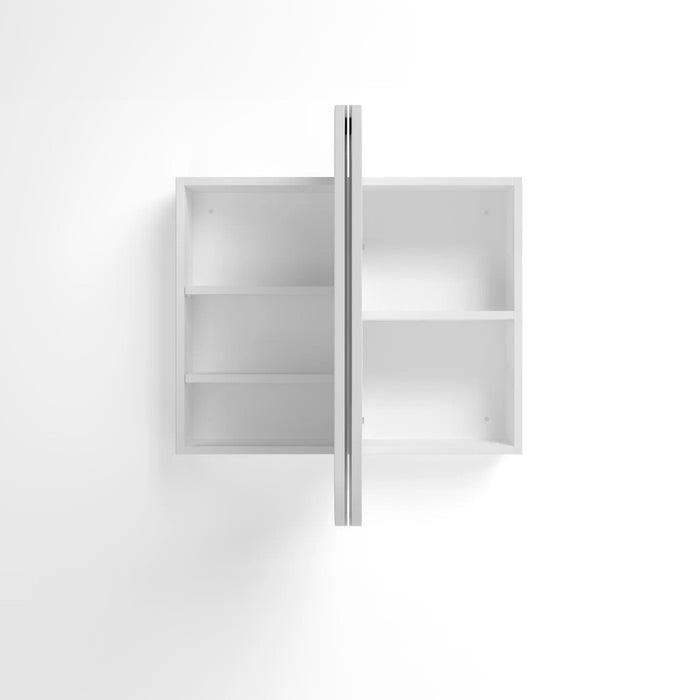 900-1500*750mm Otti Newport Matt White Rectangle Curved Moisture Resistant Plywood Shaving Cabinet