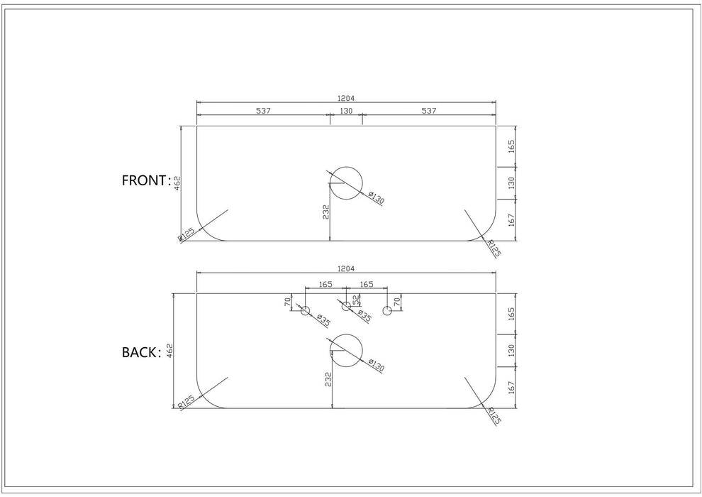 600-1500*455*390mm Mercio Elva Natural Oak Curved MDF Wall Hung Vanity