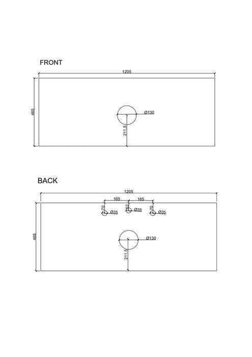 600-1500*455*500mm Mercio Seattle Matt White Wall Hung Vanity