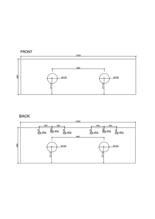 1200-1500*455*390mm Mercio Paris Walnut Woodmatt Sharp-Edged Wall Hung Vanity