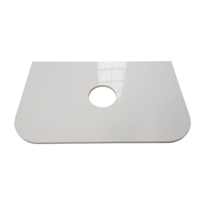 600-1500*455*390mm Mercio Elva Natural Oak Curved MDF Wall Hung Vanity