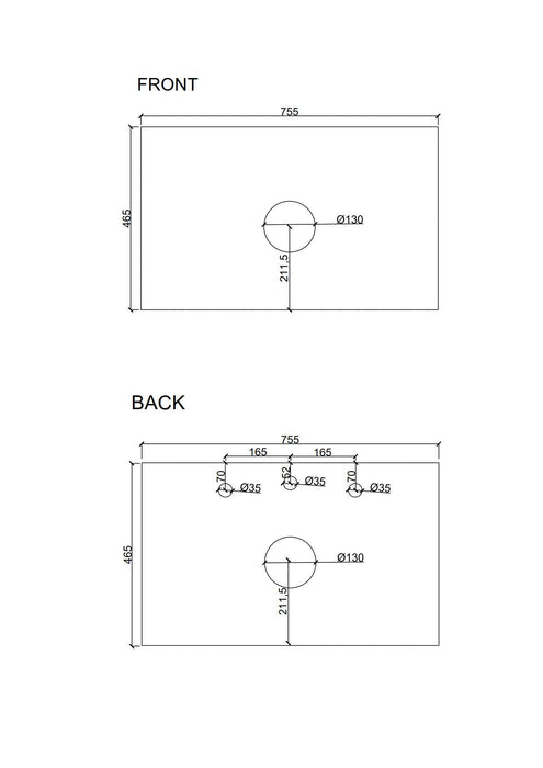 600-900*455*390mm Mercio Paris Walnut Woodmatt Sharp-Edged Wall Hung Vanity