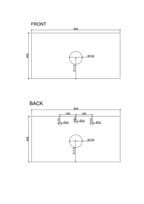 600-900*455*390mm Mercio Paris Walnut Woodmatt Sharp-Edged Wall Hung Vanity