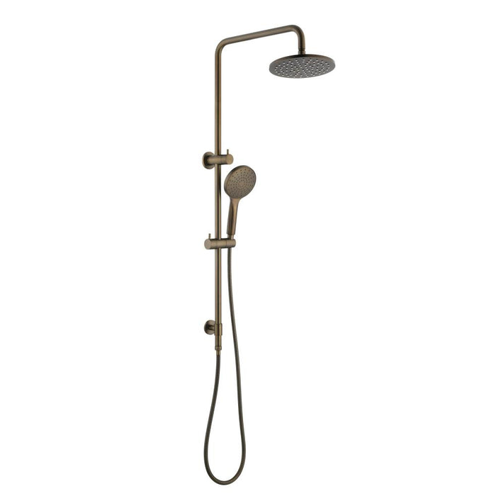 Modernnational Star Project Antique Brass Round Stainless Steel Shower Column Set
