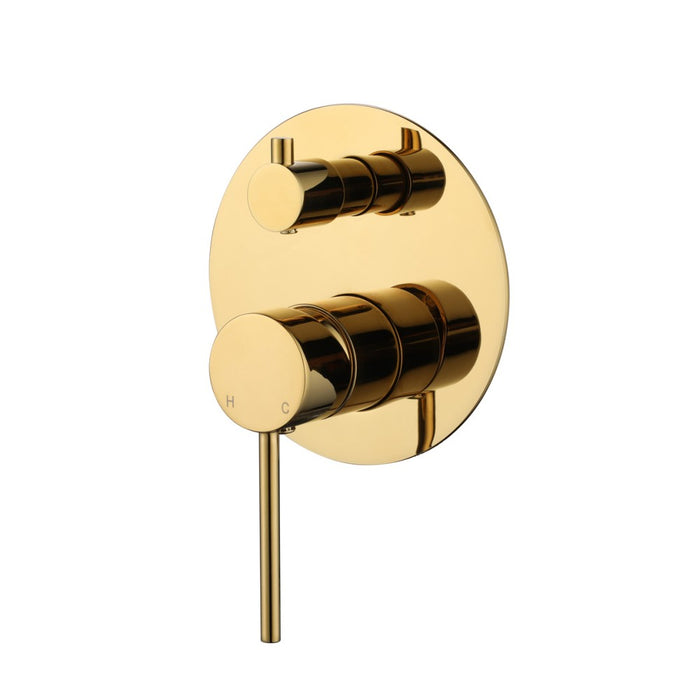 Modernnational Star Mini Round Solid Brass Shower Diverter Mixer