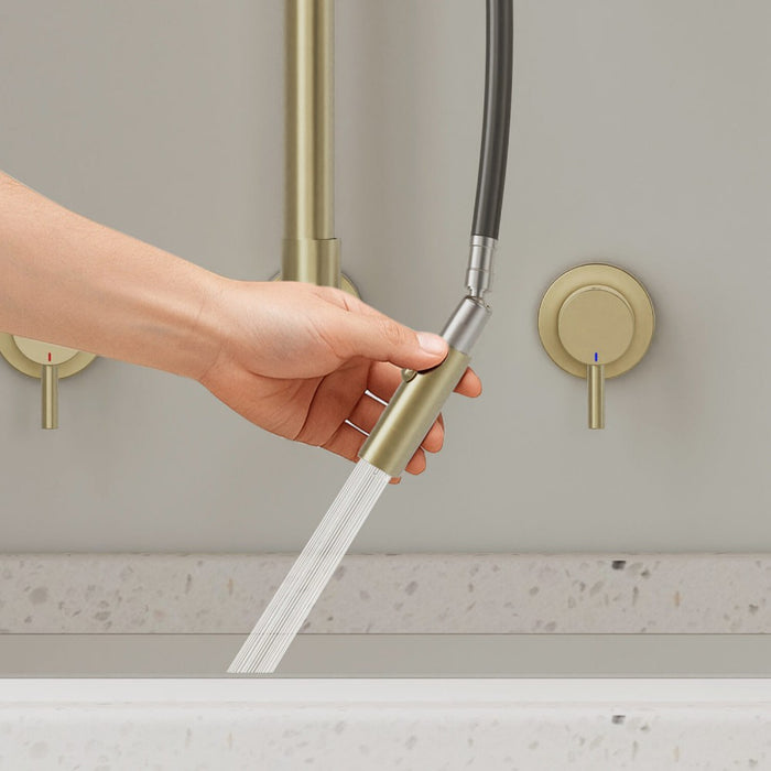 Suprema XPRESSFIT XOXO Stainless Steel Retractable Slimline Wall Spout