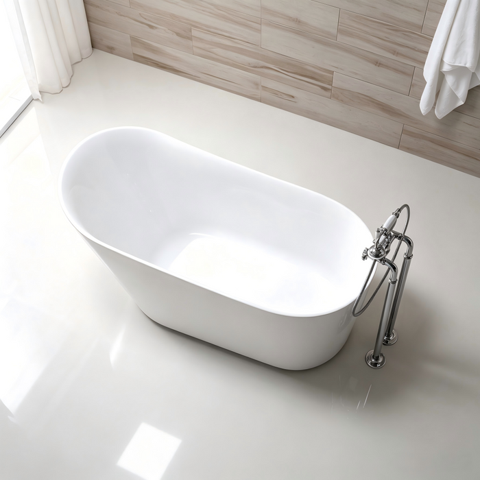 1600*730*750mm Sunny 175 Gloss White Special Shape Acrylic Freestanding Bathtub