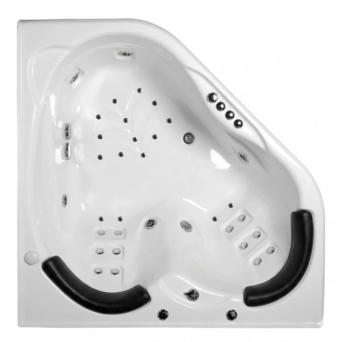 Sapphira Spa Bath Tub 1500*1500*600mm 18 Jets Acrylic Drop in Corner